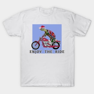 Turtle Love, Cowgirl Turtle, Enjoy the Ride, Painted Turtle, Illinois, Motorcycle, Bikers T-Shirt